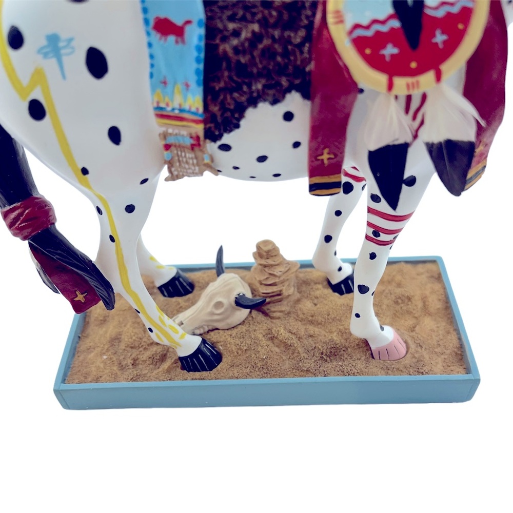 The Trail of Painted Ponies WAR PONY #1452 Resin Fig. Retired in 5/2007 - Picture 7 of 11